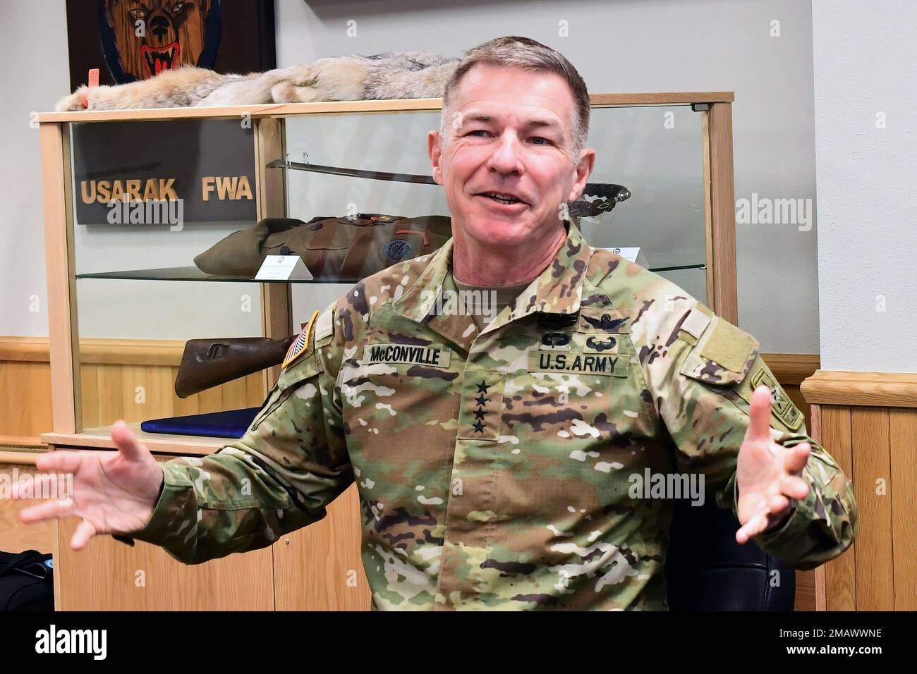 Gen. James C. McConville, Army Chief of Staff, explains the Army’s ...