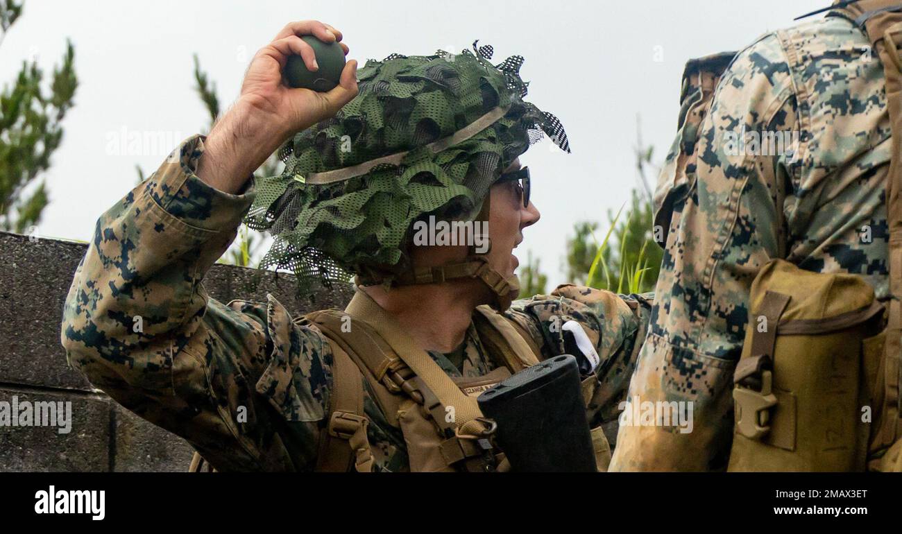 U.S. Marine Corps Cpl. Brett Czahor, a combat engineer, with 9th