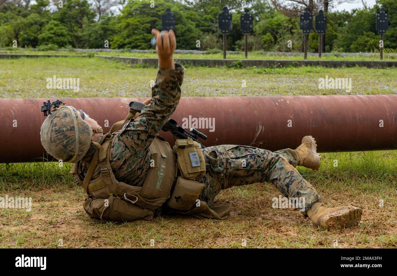 U.S. Marine Corps Cpl. Carlos Velazcorufin, a combat engineer, with 9th