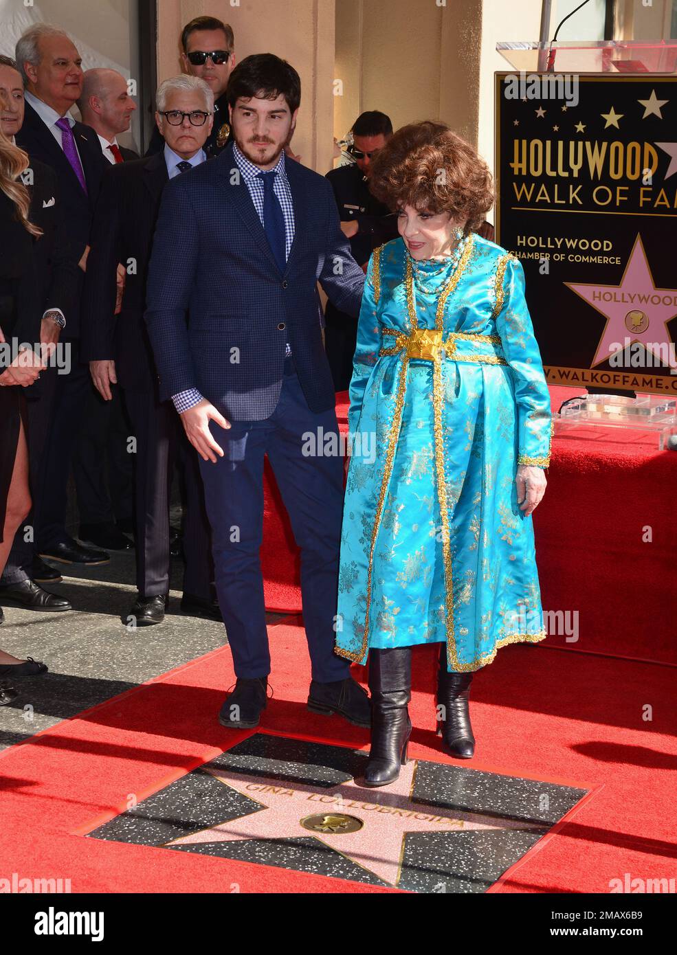 Actress Gina Lollobrigida Honored With Star On The Hollywood Walk Of ...