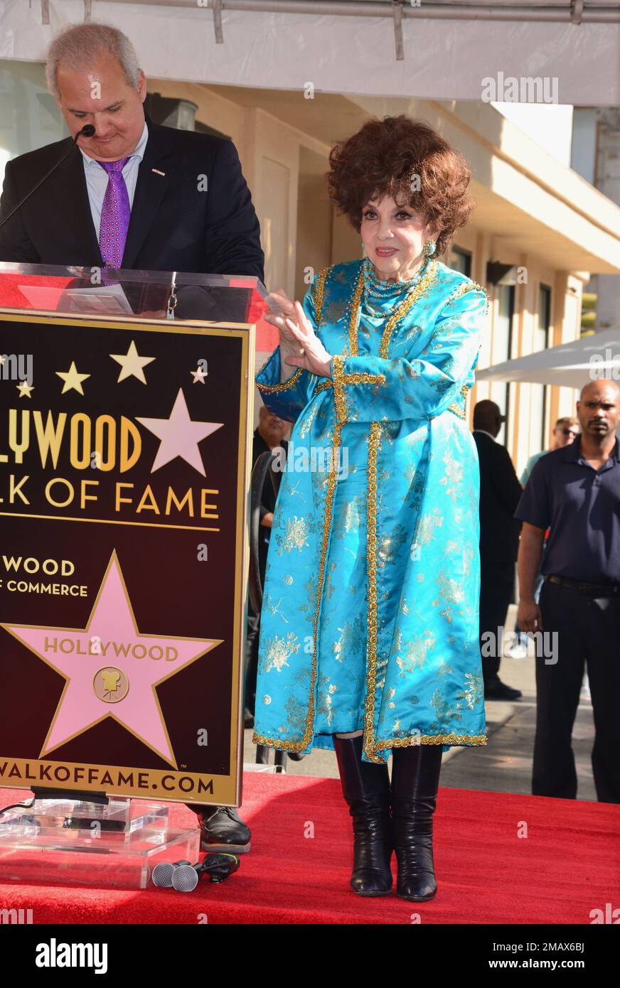 Actress Gina Lollobrigida Honored With Star On The Hollywood Walk Of ...