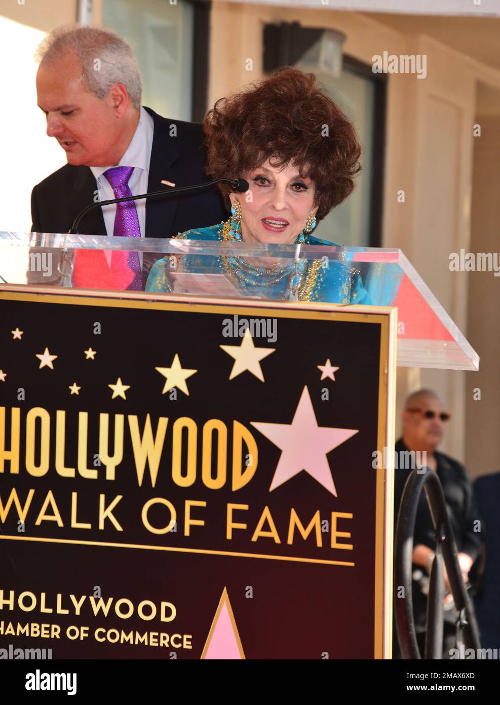 Actress Gina Lollobrigida Honored With Star On The Hollywood Walk Of ...