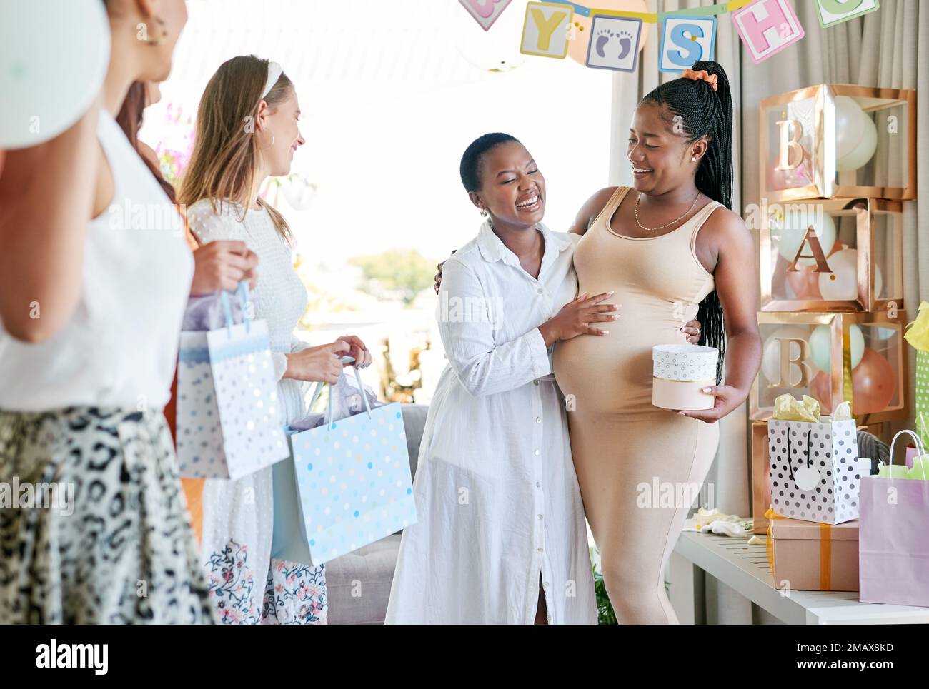 I couldnt be happier a pregnant mother to be receiving gifts from her