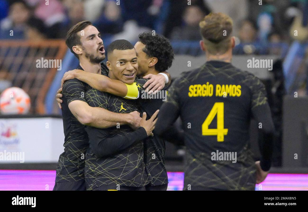 Riyadh, Saudi Arabia. 19th Jan, 2023. Paris SaintGermain's Kylian