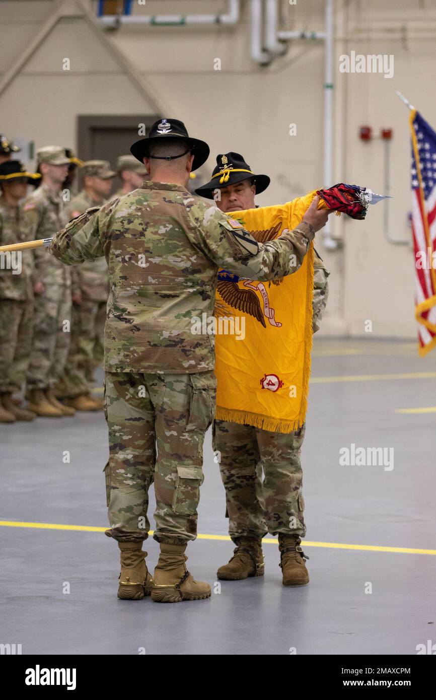 Troopers of 4-6 Air Cavalry Squadron, 16th Combat Aviation Brigade redeploy to Joint Base Lewis-McChord, Wash. on Jun. 5 and 7, 2022. The squadron was on a 9 month rotation to the Republic of Korea in support of 2nd Combat Aviation Brigade. Stock Photo