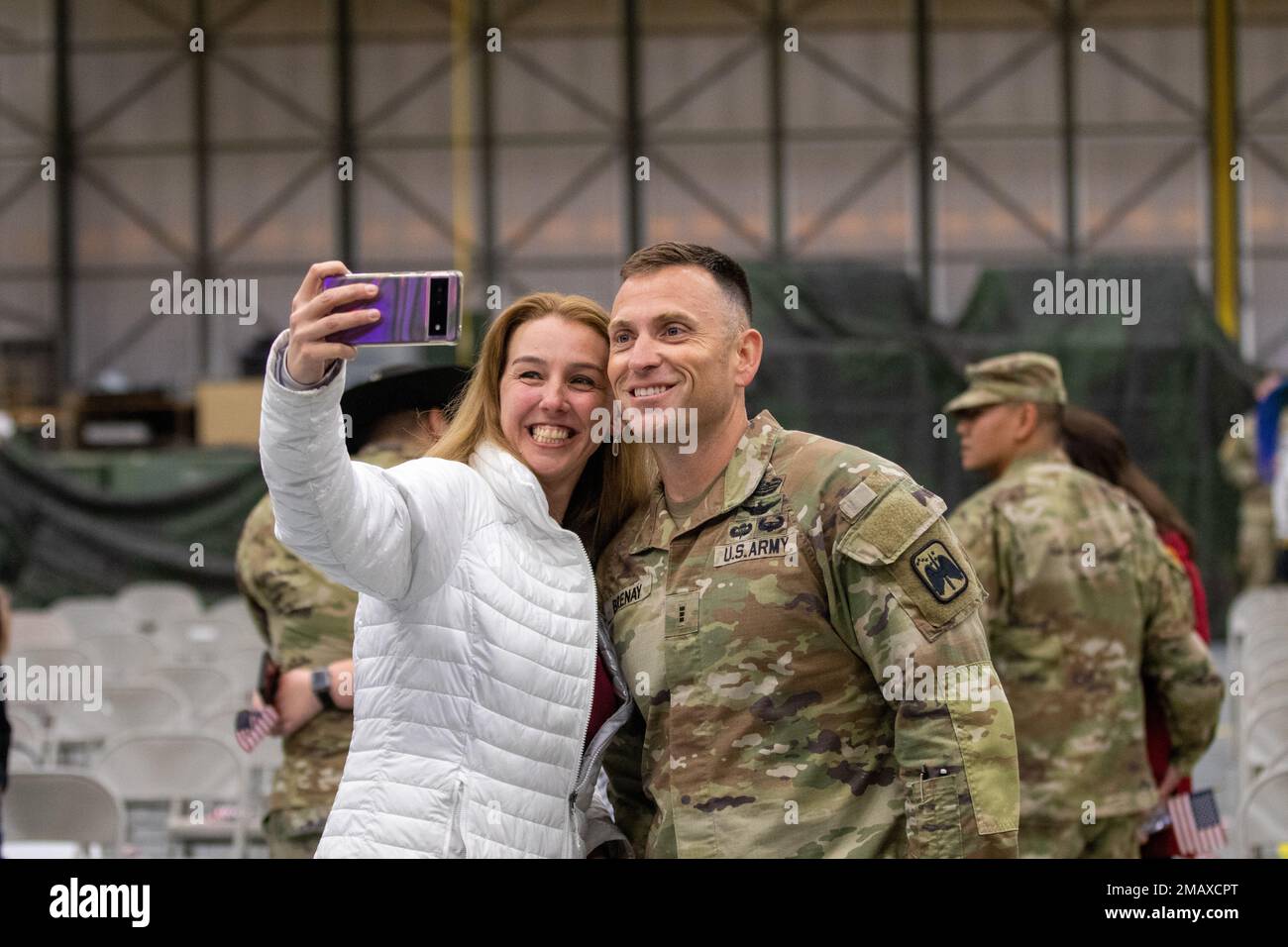 Troopers of 4-6 Air Cavalry Squadron, 16th Combat Aviation Brigade redeploy to Joint Base Lewis-McChord, Wash. on Jun. 5 and 7, 2022. The squadron was on a 9 month rotation to the Republic of Korea in support of 2nd Combat Aviation Brigade. Stock Photo