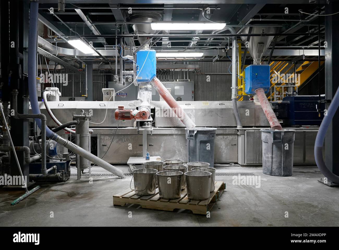 Machines work at the Danimer Scientific plant on Wednesday, Aug. 3 ...