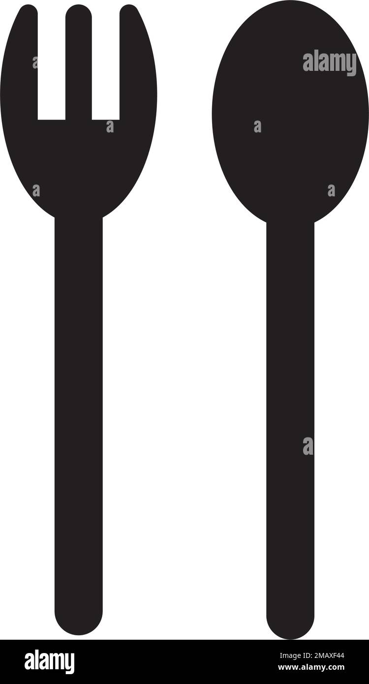 spoon and fork logo vectortemplate Stock Vector Image & Art - Alamy