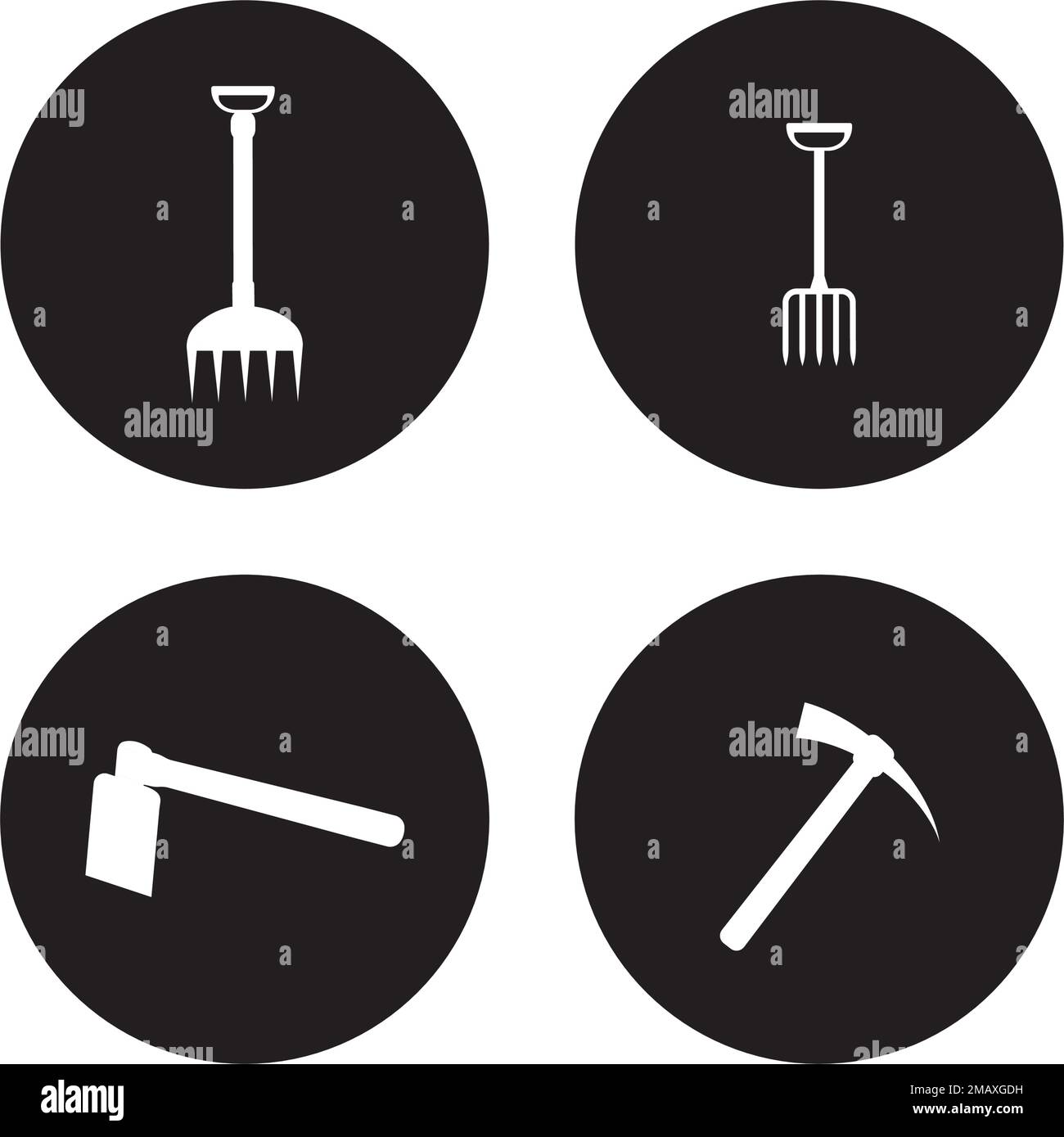 gardening tool logo illustration design Stock Vector Image & Art Alamy