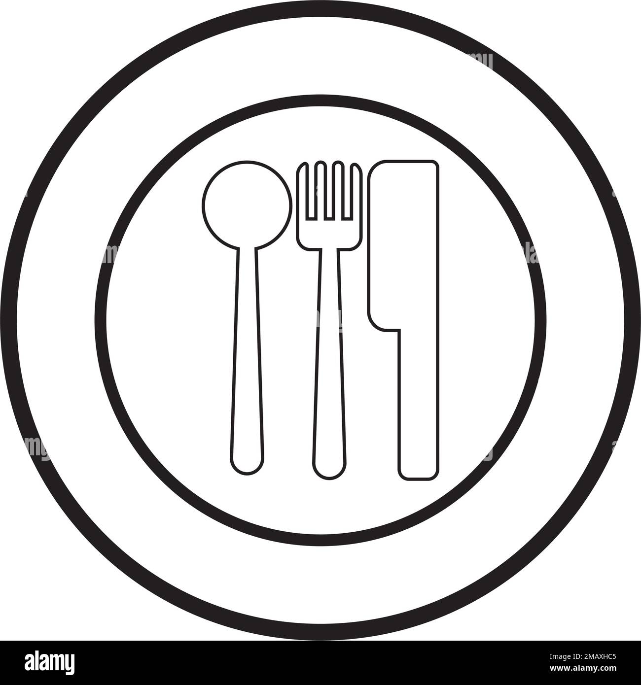 spoon and fork logo vectortemplate Stock Vector Image & Art - Alamy