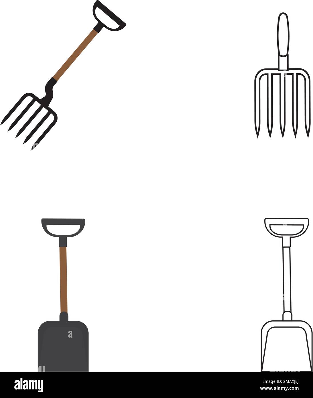 gardening tool logo illustration design Stock Vector Image & Art Alamy