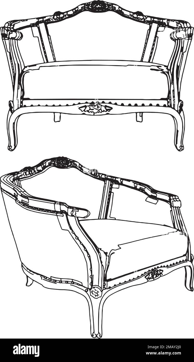 Antique Armchair Vector Stock Vector Image & Art Alamy