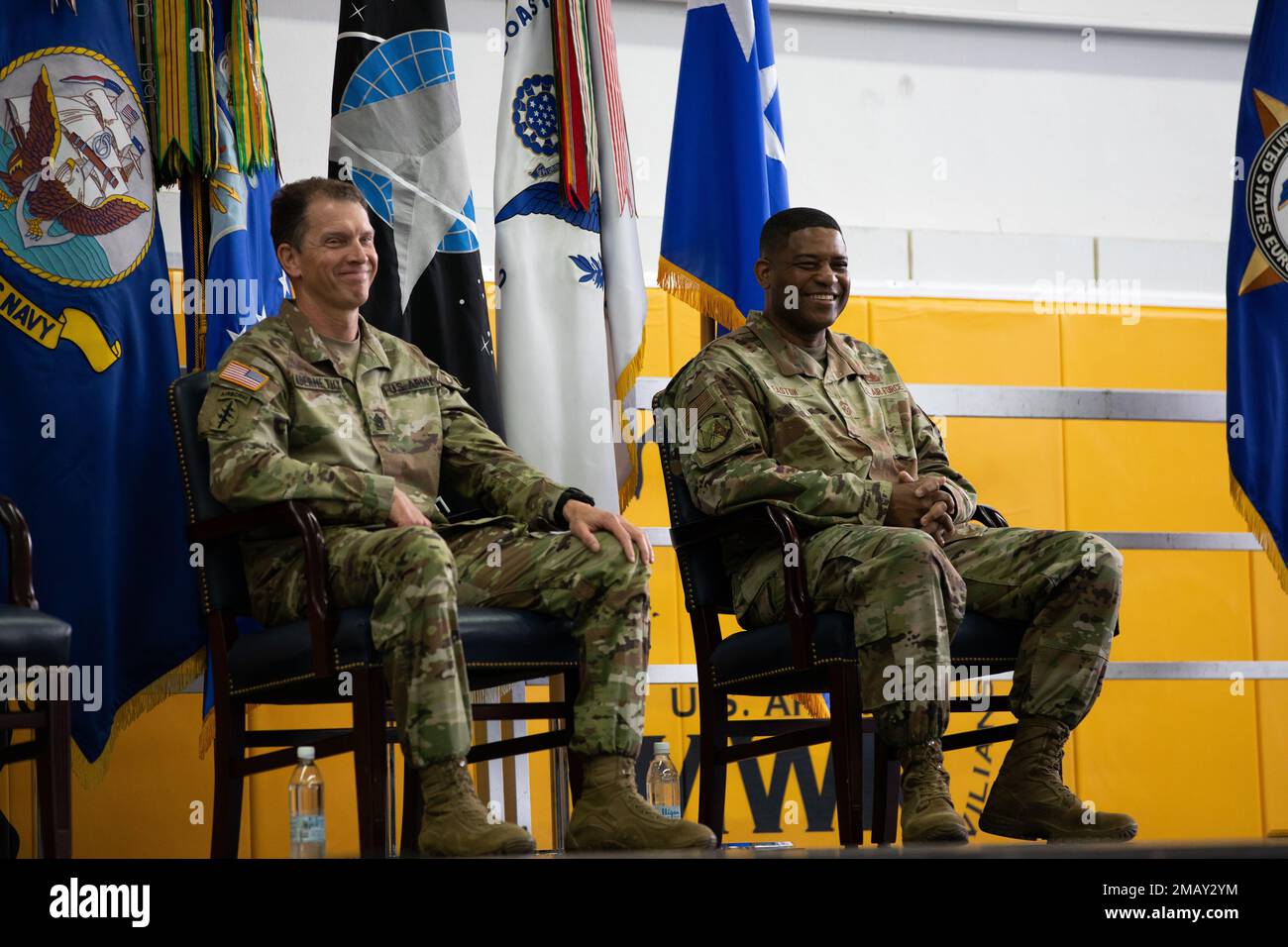 Command Sgt. Maj. Robert V. and Chief Master Sgt. Phillip L