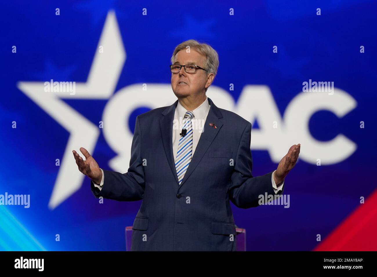 Texas Lt. Gov. Dan Patrick speaks at the Conservative Political Action