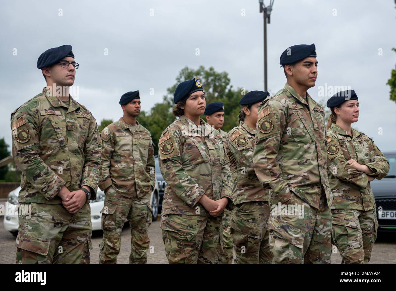 U.S. Air Force Airmen assigned to the 48th Security Forces Squadron ...