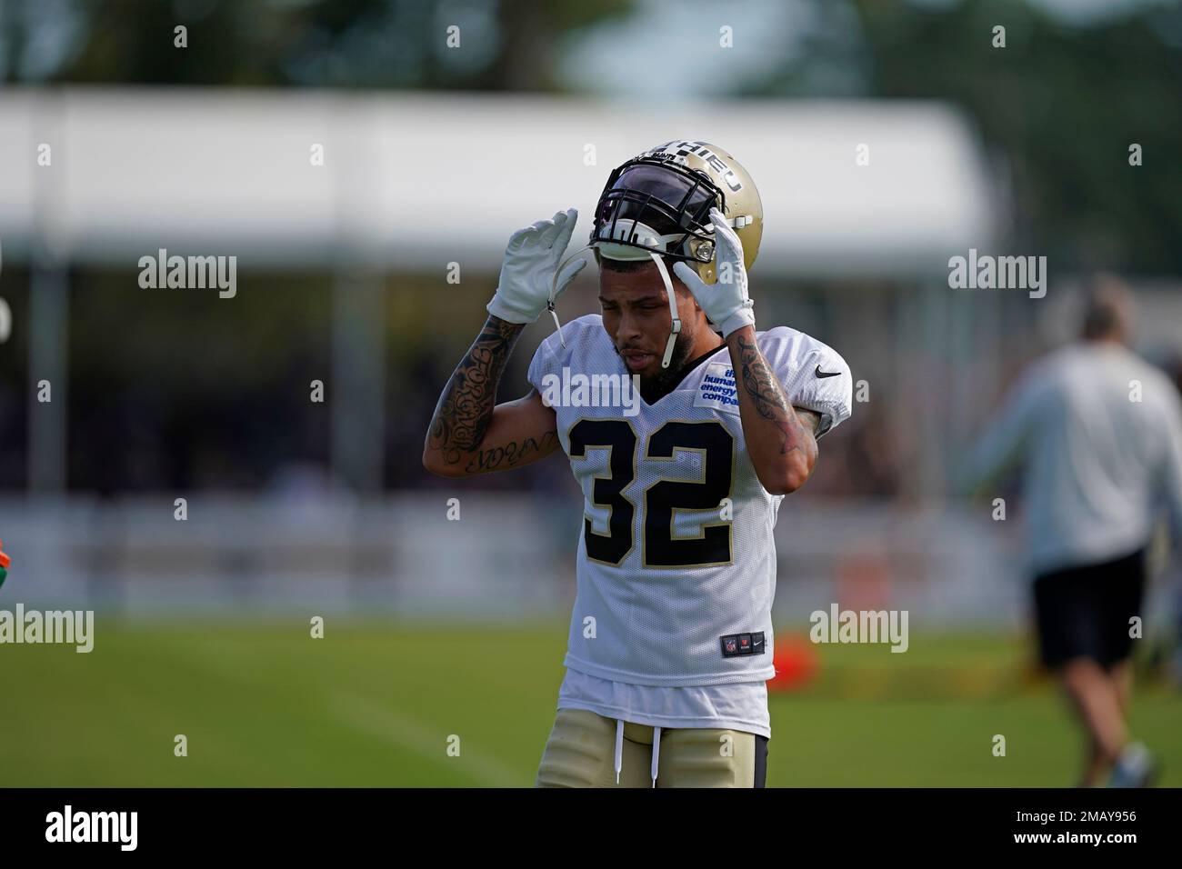 New Orleans Saints Safety Tyrann Mathieu (32) Runs Through Drills ...