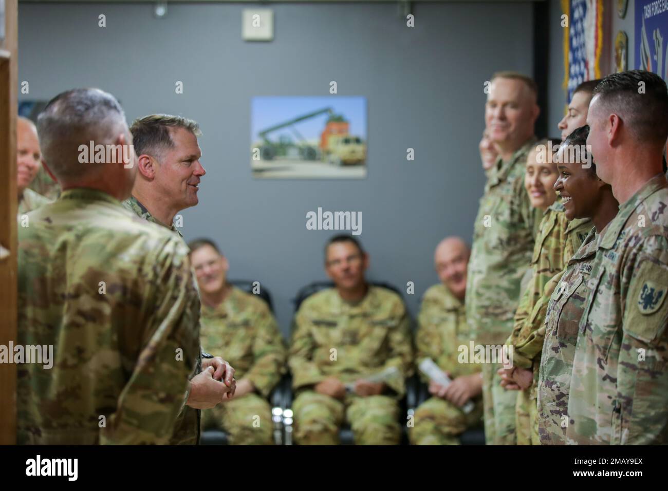 U.S. Army Maj. Gen. John Brennan Jr., left, Combined Joint Task Force ...