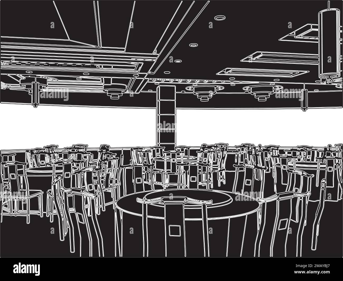 Modern Restaurant Vector Stock Vector Image & Art Alamy