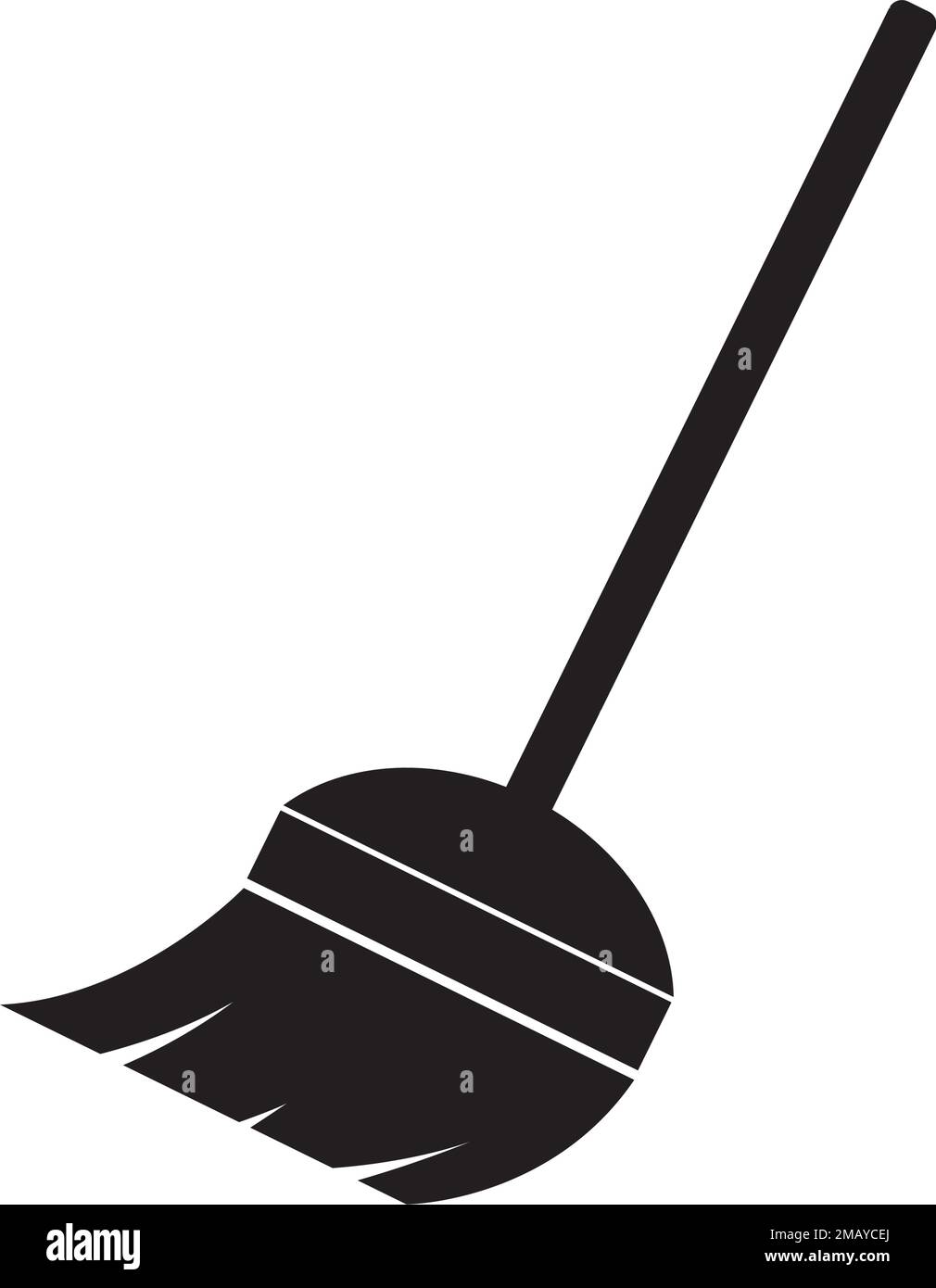 broom logo vektor illustration design Stock Vector