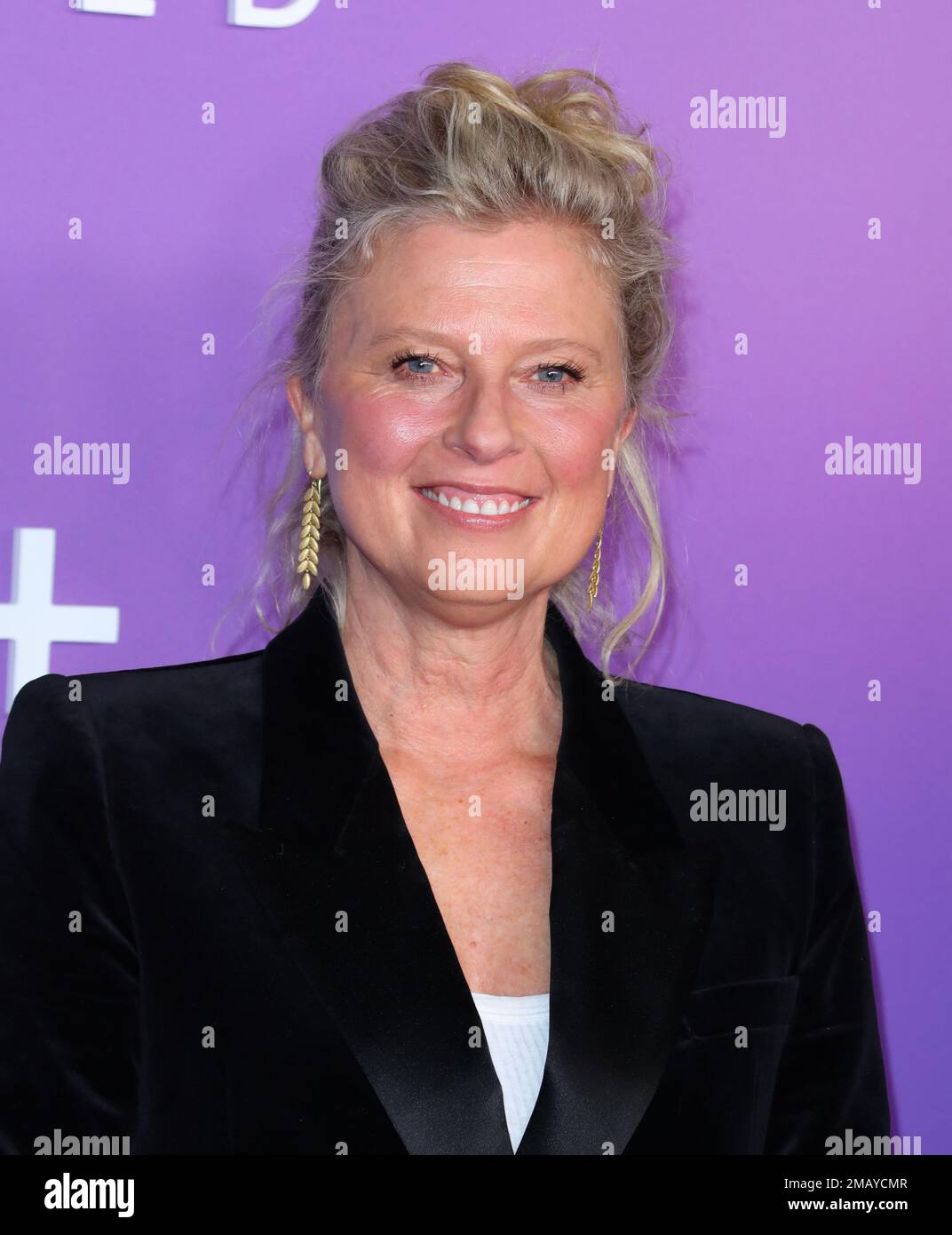 Los Angeles, USA. 19th Jan, 2023. Jenno Topping arrives at The Red Carpet Event for the season three premiere of Apple Original Drama Series Truth Be Told held at The Pacific Design Center in Los Angeles, CA on Thursday, January 19, 2023 . (Photo By Juan Pablo Rico/Sipa USA) Credit: Sipa USA/Alamy Live News Stock Photo