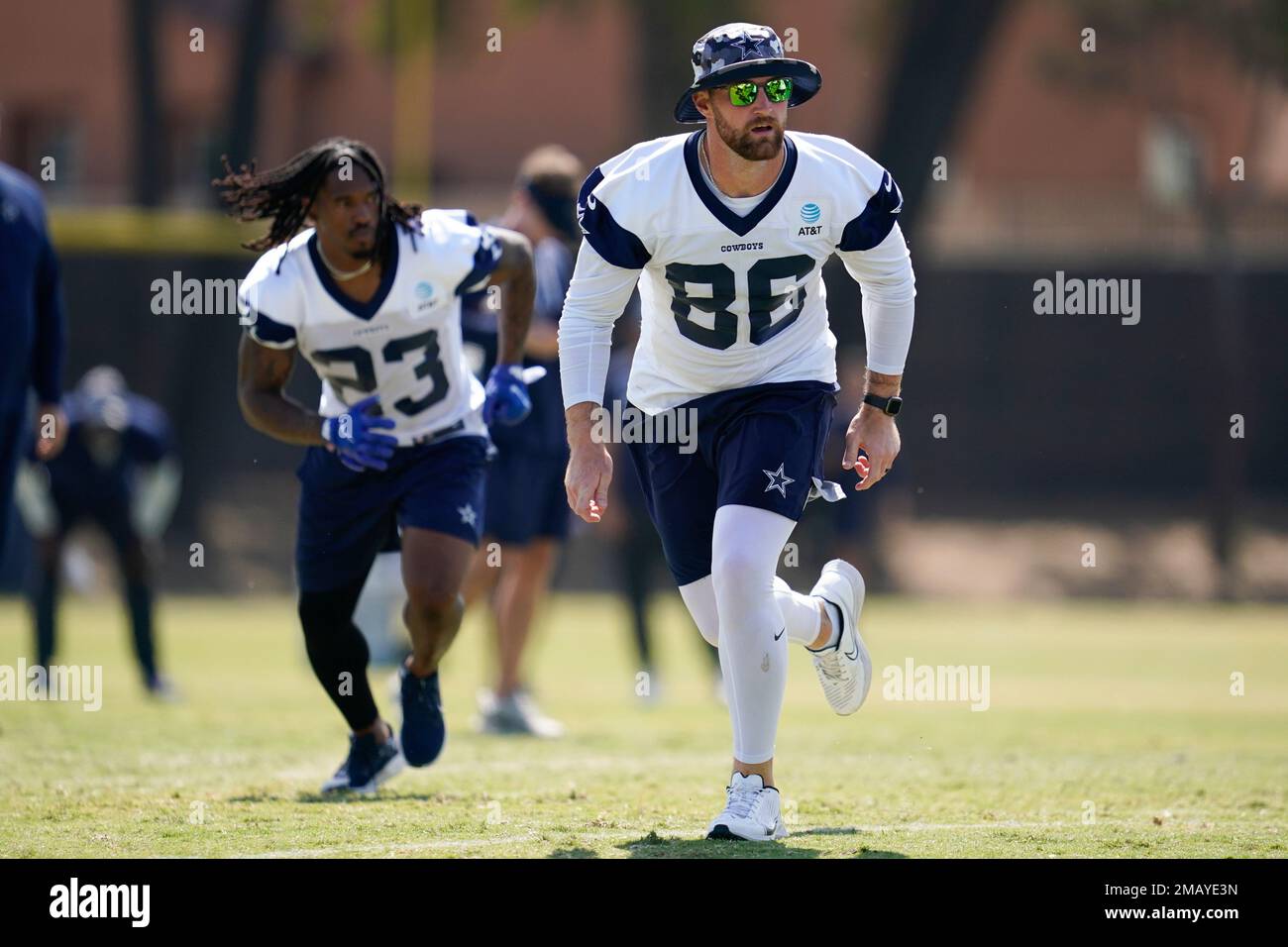 Dallas Cowboys running back Rico Dowdle (23) is seen after an NFL football  game against the Washington Commanders, Sunday, Oct. 2, 2022, in Arlington,  Texas. Dallas won 25-10. (AP Photo/Brandon Wade Stock Photo - Alamy