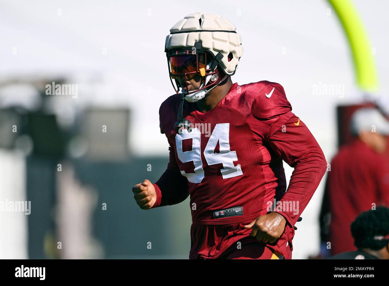 Santa Clara, California, USA. 24th Dec, 2022. Washington Commanders  defensive tackle Daron Payne (94) tackles San Francisco 49ers quarterback  Brock Purdy (13) after he passes ball on Saturday, December 24, 2022, at