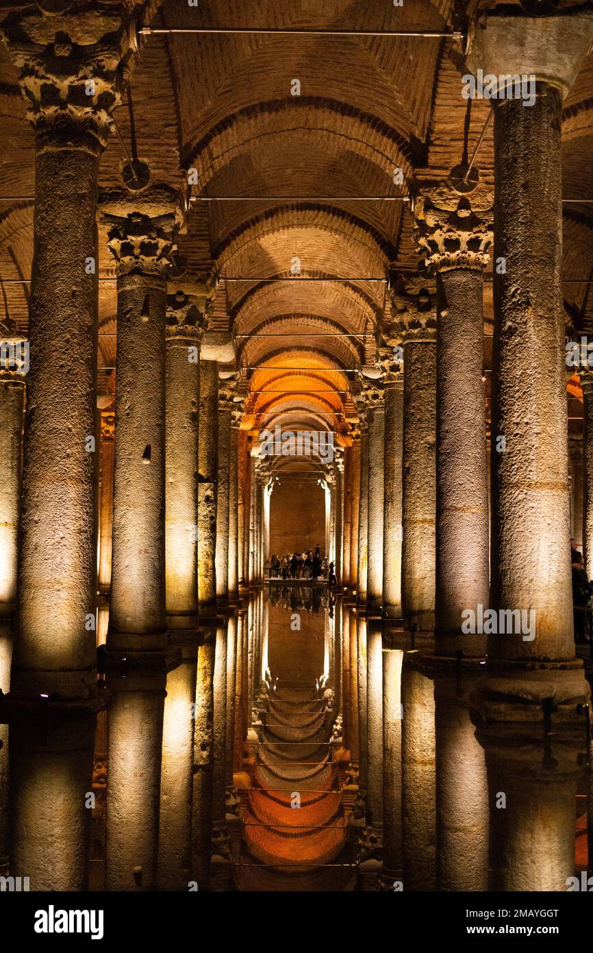 The Basilica Cistern is the largest of several hundred ancient cisterns