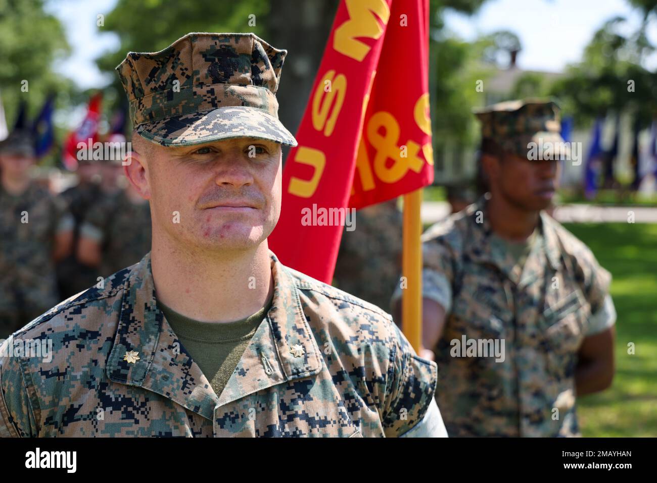 U.S. Marine Corps Maj. Steven McGettrick, the Headquarters Company ...