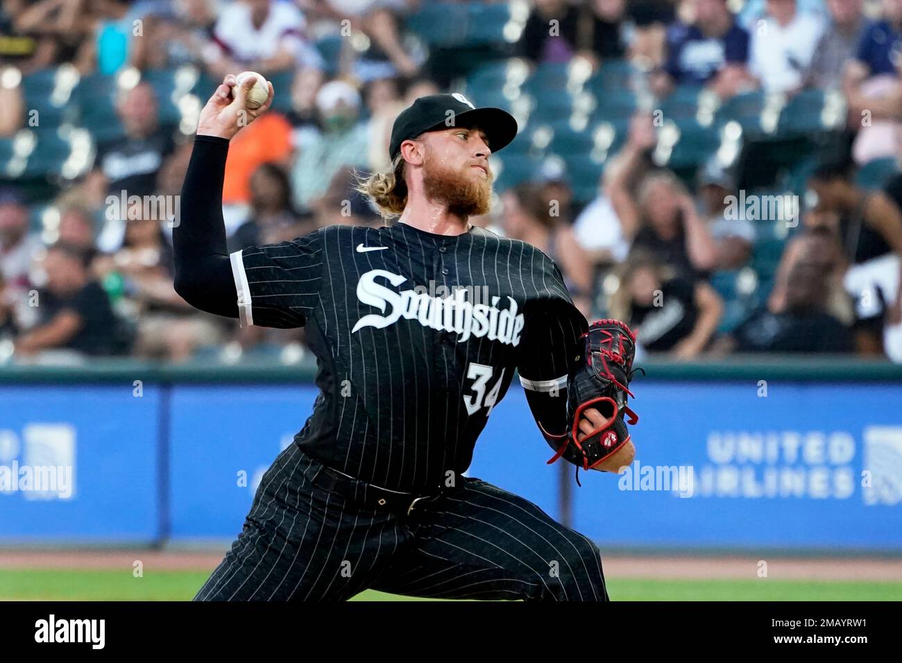 Chicago White Sox starting pitcher Michael Kopech delivers during the