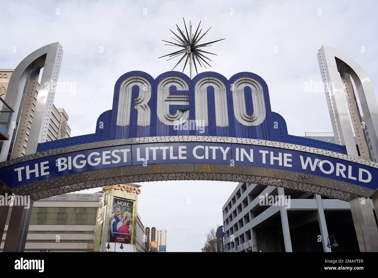 The The Reno Arc Biggest Little City in the World a sign, Friday, Jan ...