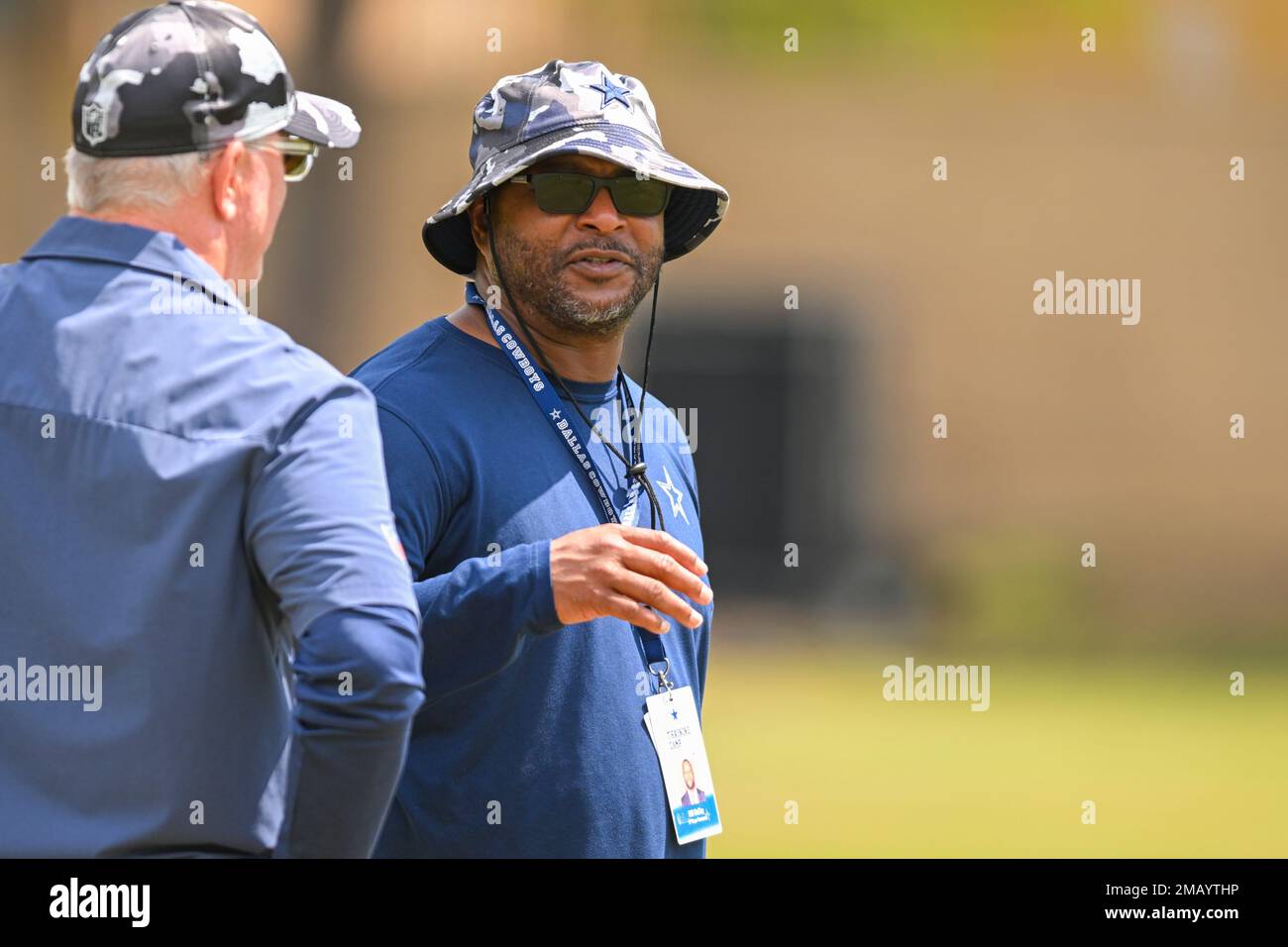 Will McClay, vice president of player personnel looks on at the Dallas