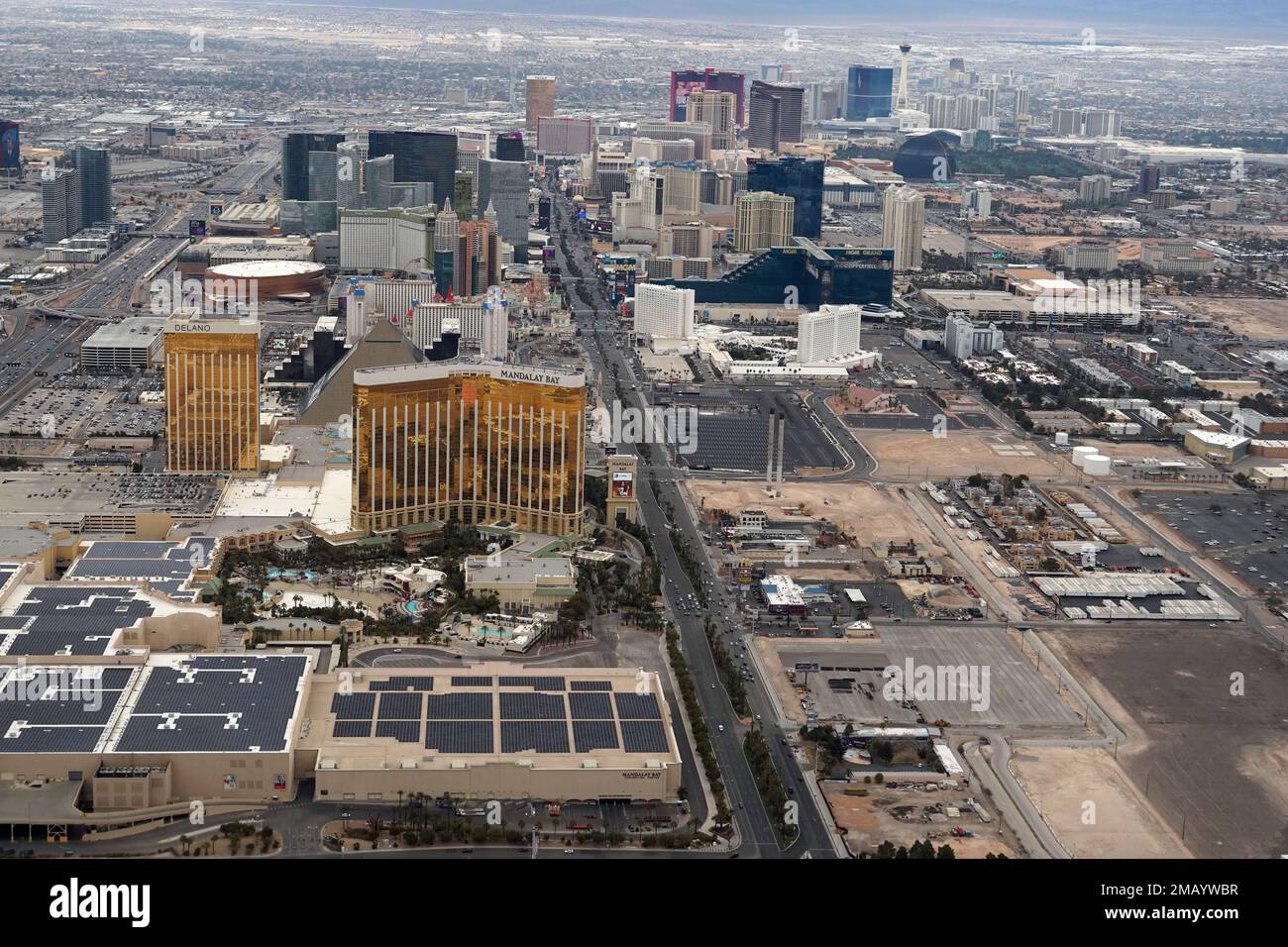Las Vegas, United States. 14th Jan, 2023. A general overall aerial view of  the Las Vegas