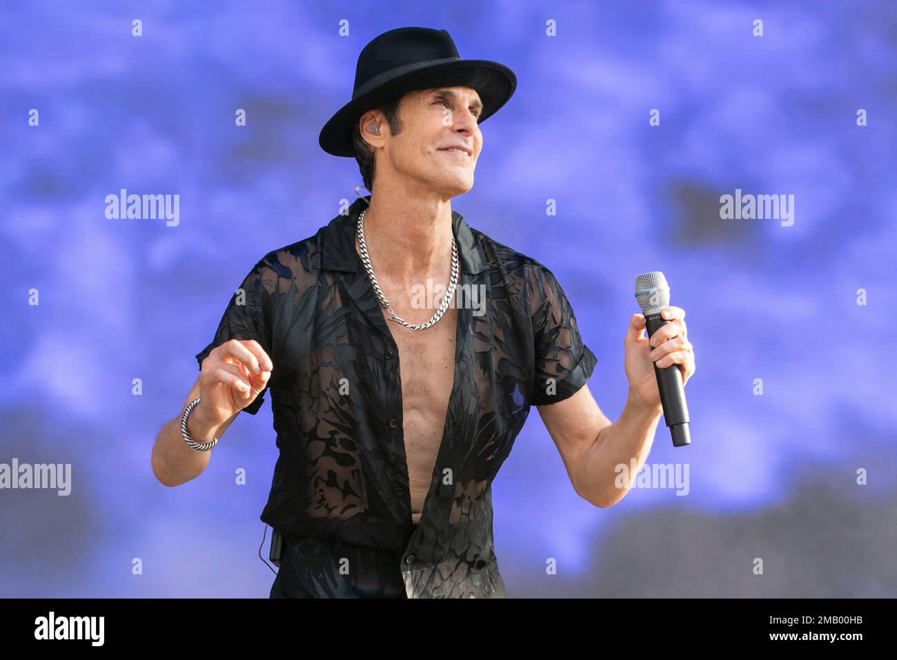 Perry Farrell of Porno for Pyros performs on Day 4 of the Lollapalooza  Music Festival on Sunday, July 31, 2022, at Grant Park in Chicago. (Photo  by Amy HarrisInvisionAP Stock Photo - Alamy