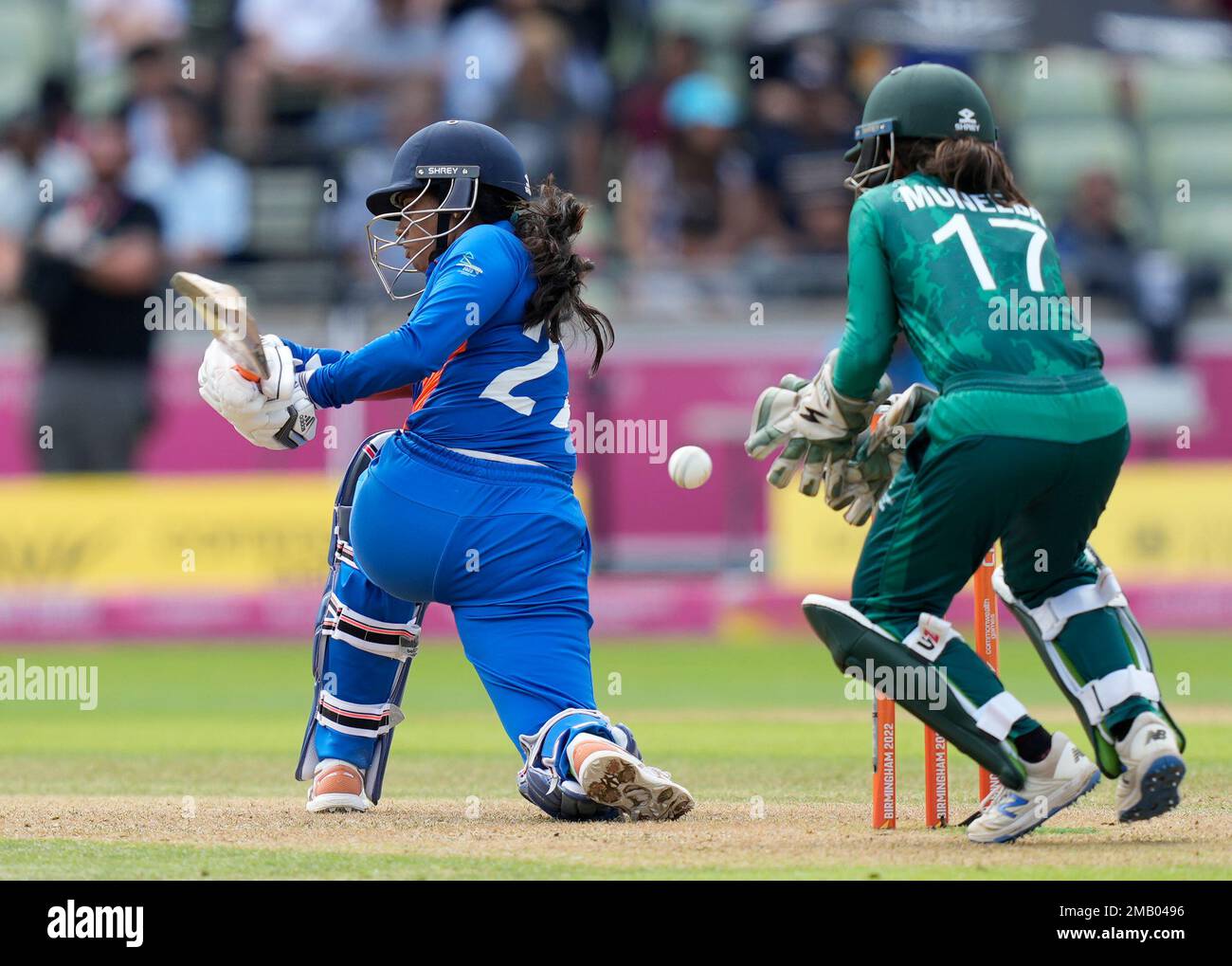 India's Sabbhineni Meghana bats during the women's cricket T20 ...