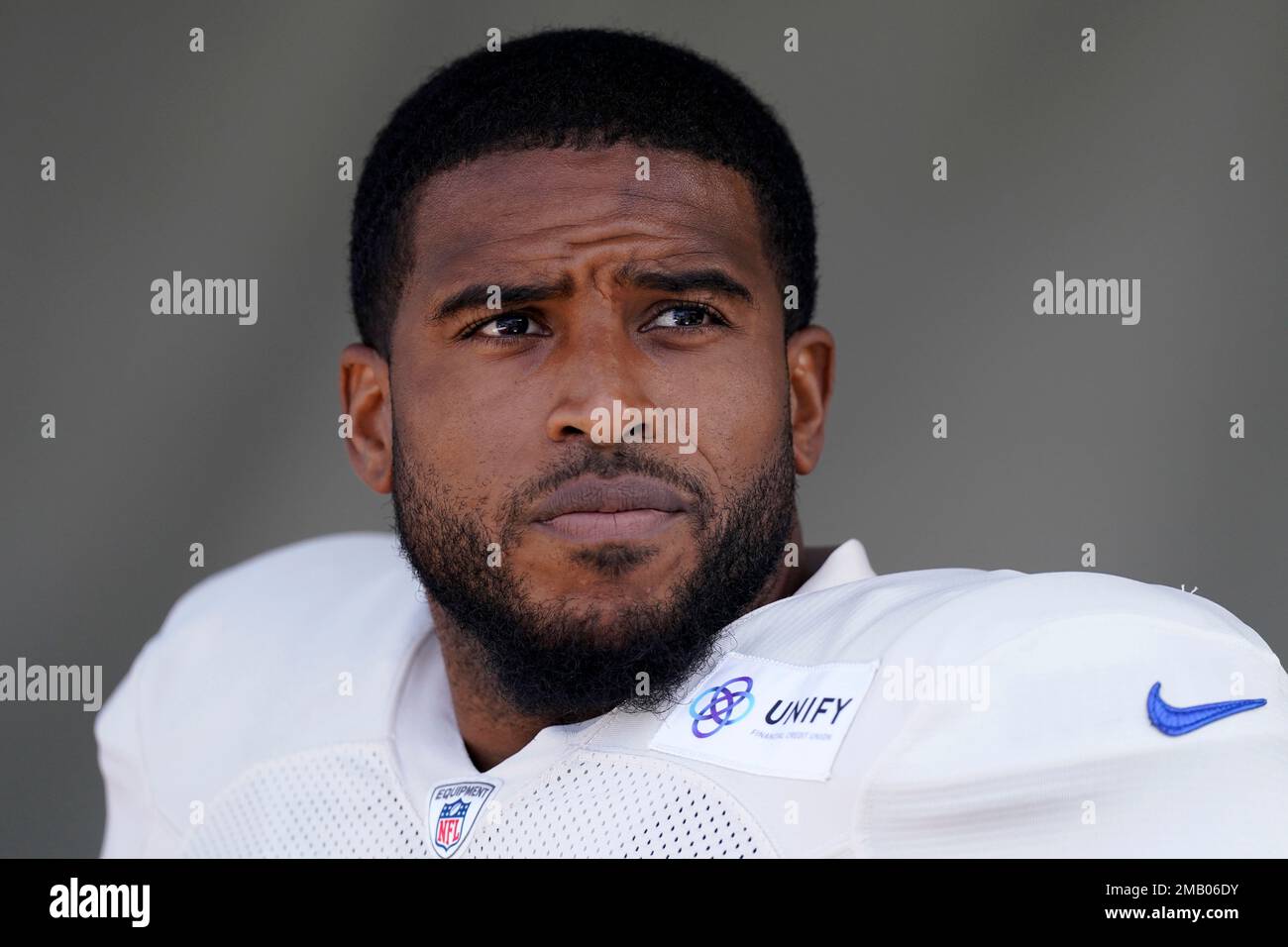 Los Angeles Rams linebacker Bobby Wagner defends at the NFL football team's  practice facility Monday, May 23, 2022, in Thousand Oaks, Calif. (AP  Photo/Marcio Jose Sanchez Stock Photo - Alamy