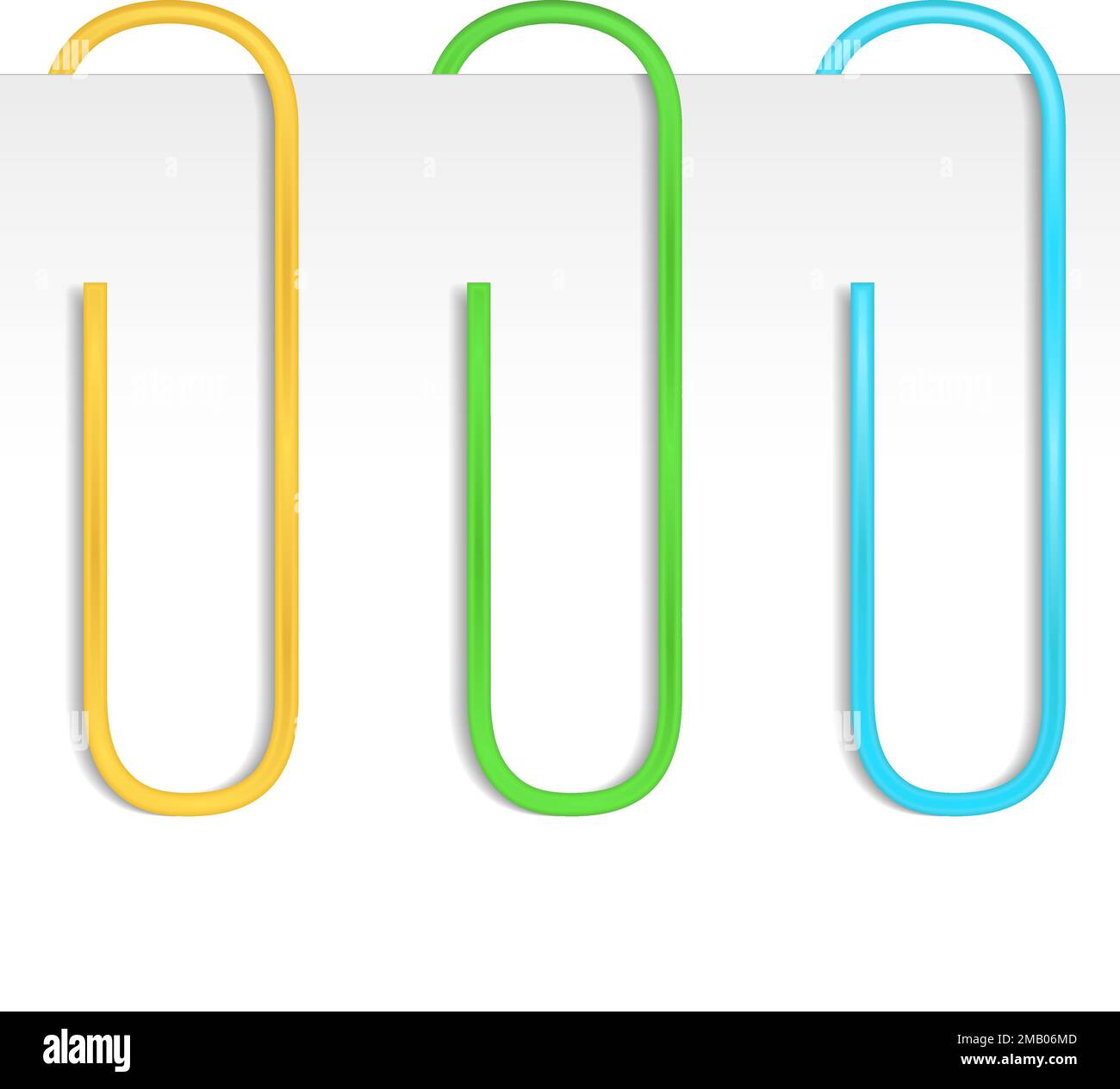 Colored paper clips, vector eps10 illustration Stock Vector Image & Art Alamy