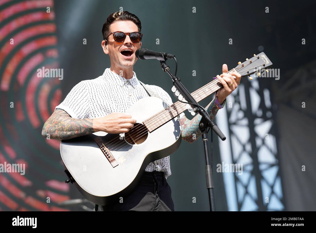 Chris Carrabba of Dashboard Confessional performs on day three of the