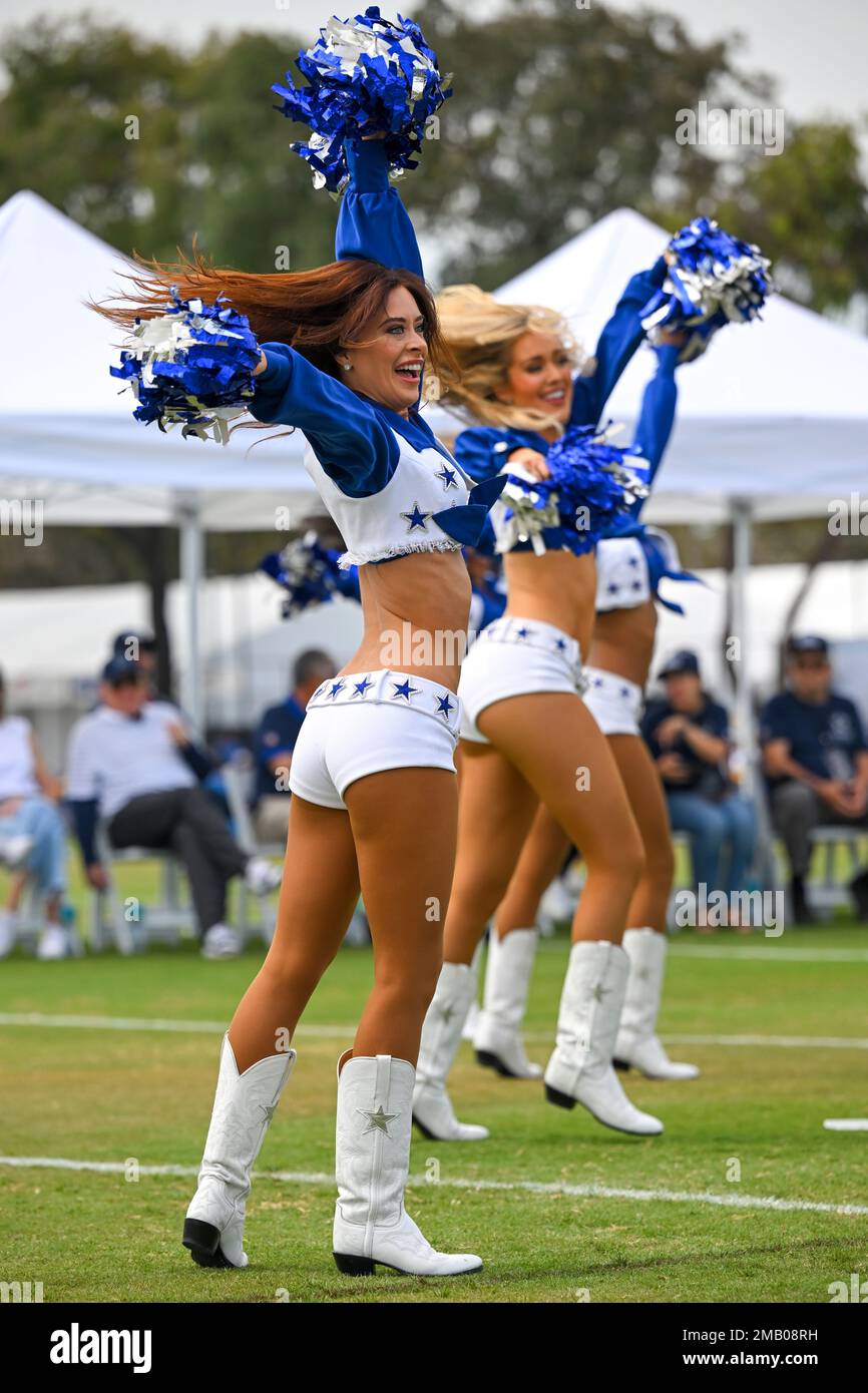 The Dallas Cowboys Cheerleaders preform on the official opening day of NFL  football training camp, Saturday, July 30, 2022, in Oxnard, Calif. (AP  Photo/Gus Ruelas Stock Photo - Alamy