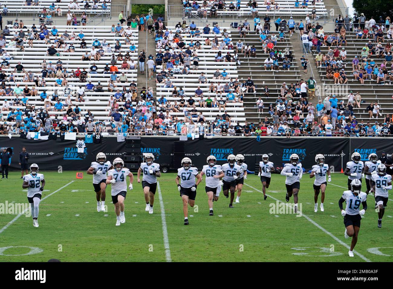 PHOTOS: Carolina Panthers training camp in Gibbs Stadium at