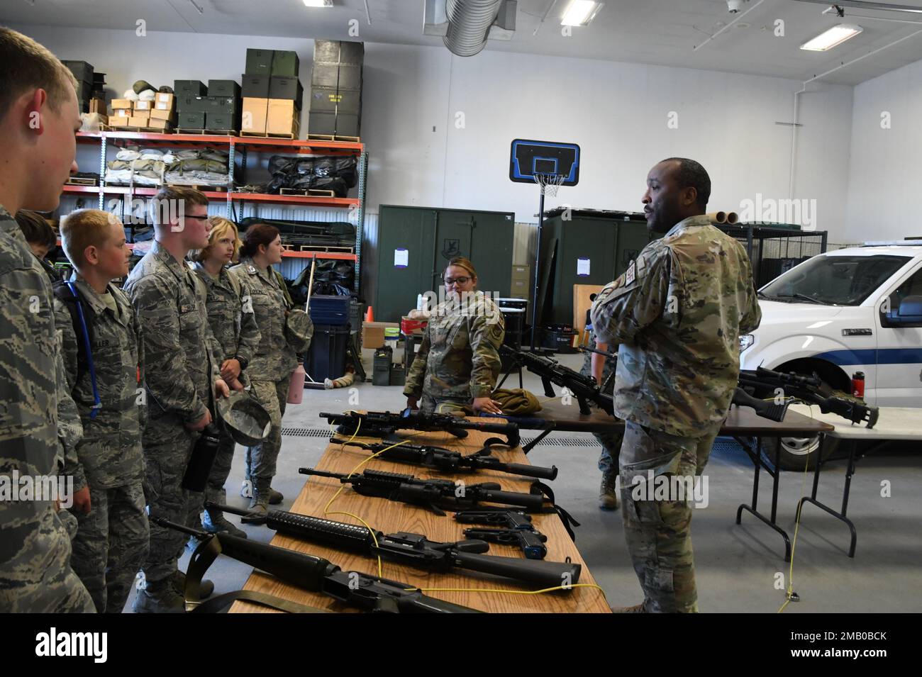 The Interior Alaska Junior Reserve Officer Training Corps visits 168th