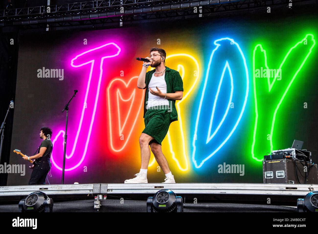 Jordy performs on day two of the Lollapalooza Music Festival on Friday, July 29, 2022, at Grant