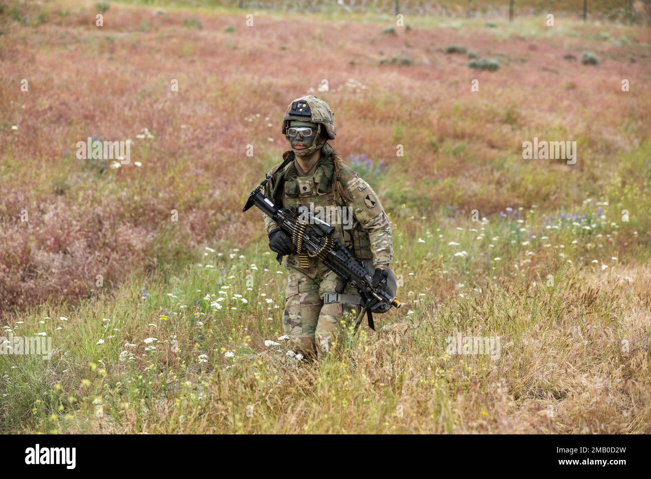 A U.S. Army infantry soldier assigned to 2nd Stryker Brigade Combat