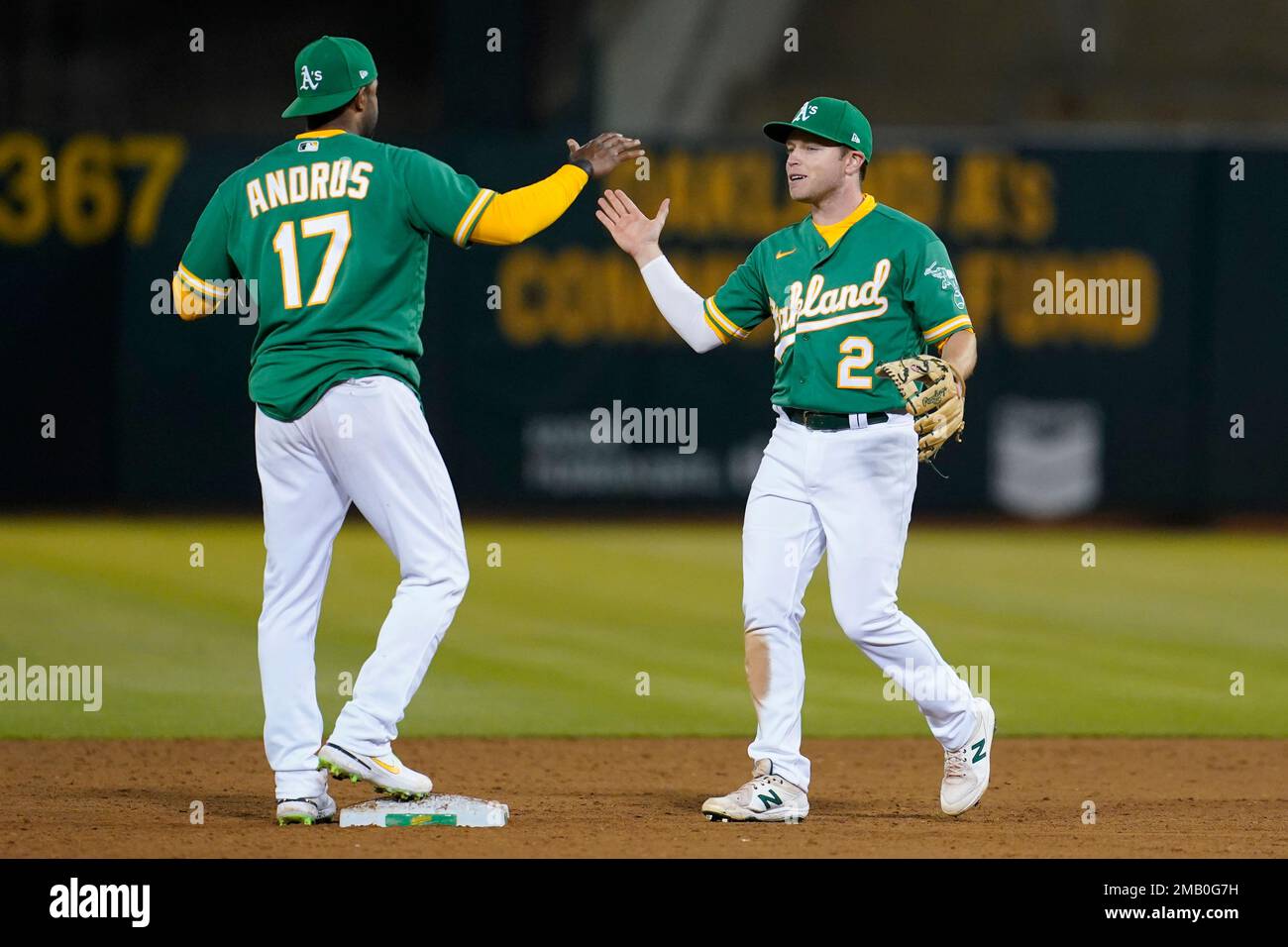 Oakland Athletics' Vimael Machin during a baseball game against the Texas  Rangers in Oakland, Calif., Saturday, July 23, 2022. (AP Photo/Jeff Chiu  Stock Photo - Alamy