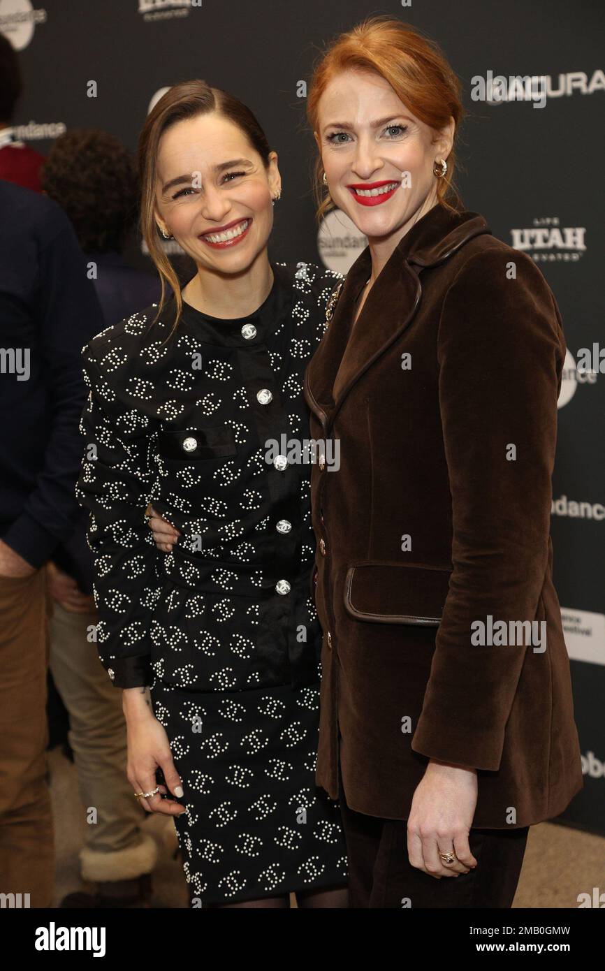 Park City, UT, USA. 19th Jan, 2023. Emilia Clarke, Rosalie Craig at