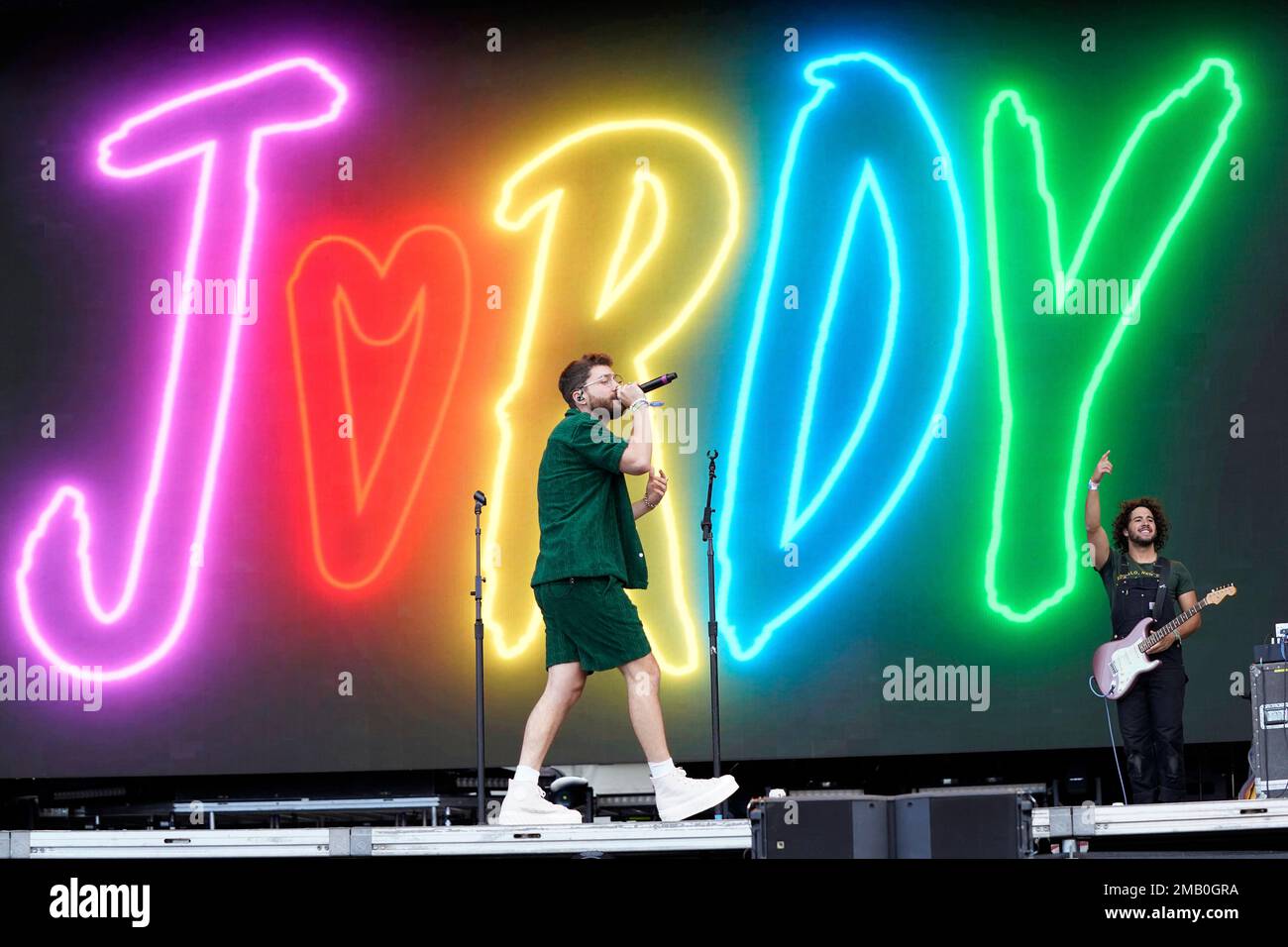 Jordy performs on day two of the Lollapalooza Music Festival on Friday, July 29, 2022, at Grant