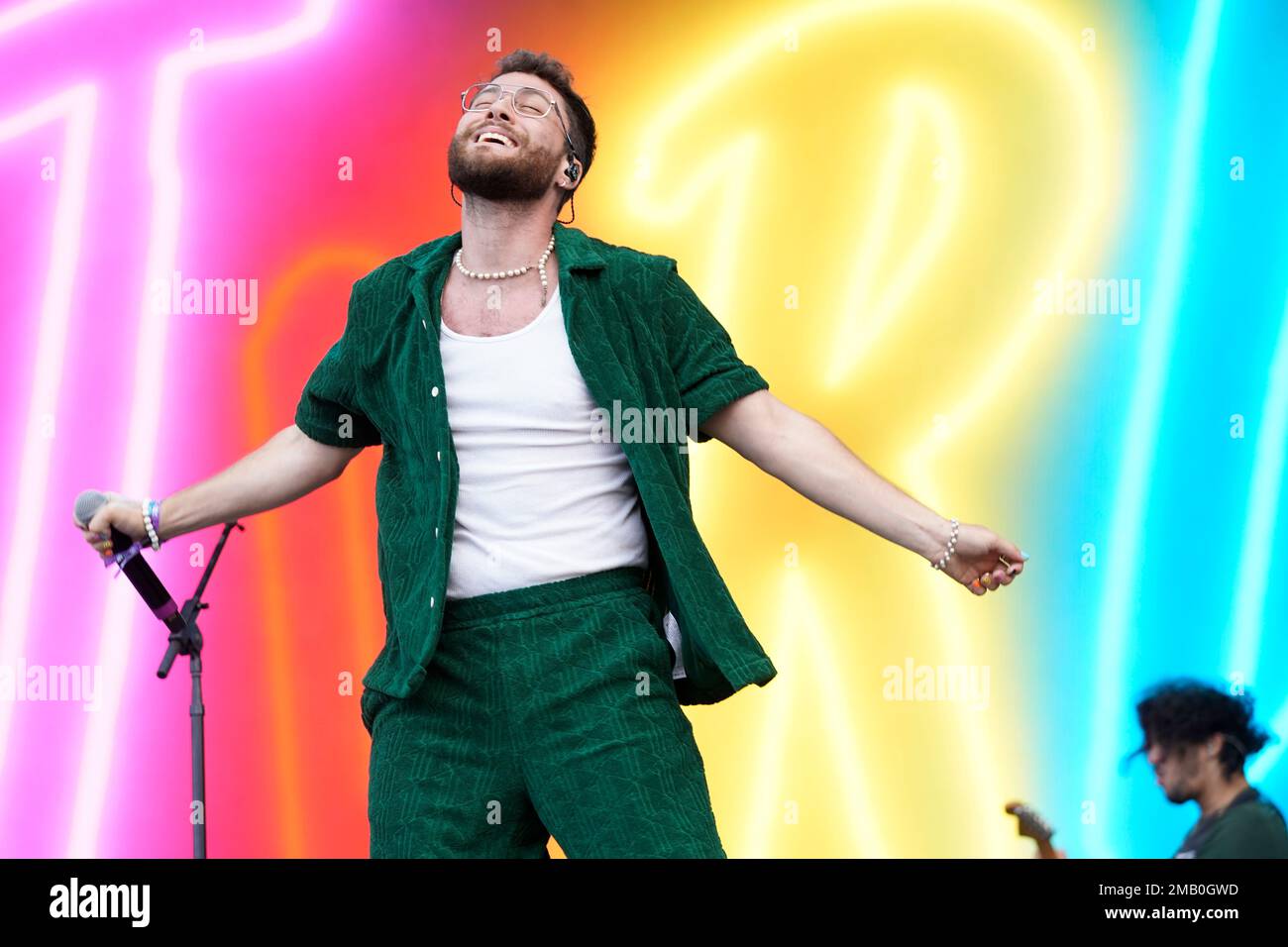 Jordy performs on day two of the Lollapalooza Music Festival on Friday, July 29, 2022, at Grant