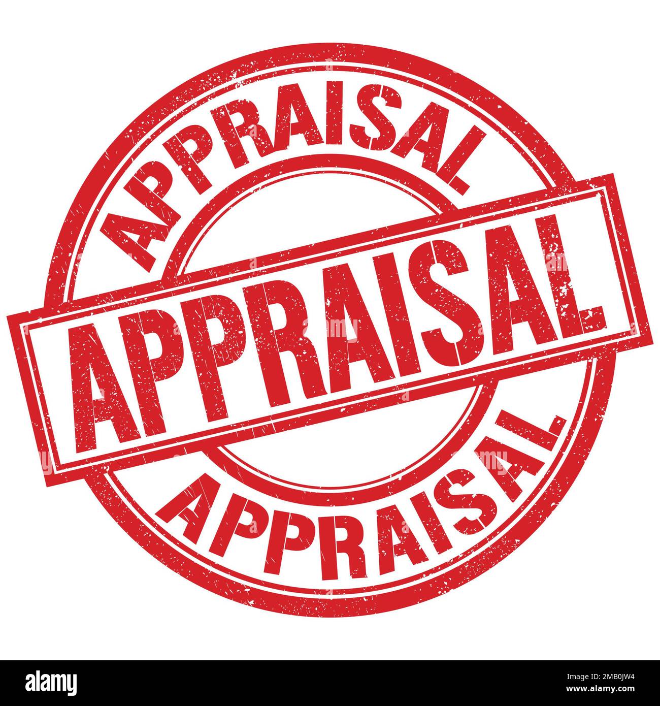 APPRAISAL text written word on red round stamp sign Stock Photo - Alamy