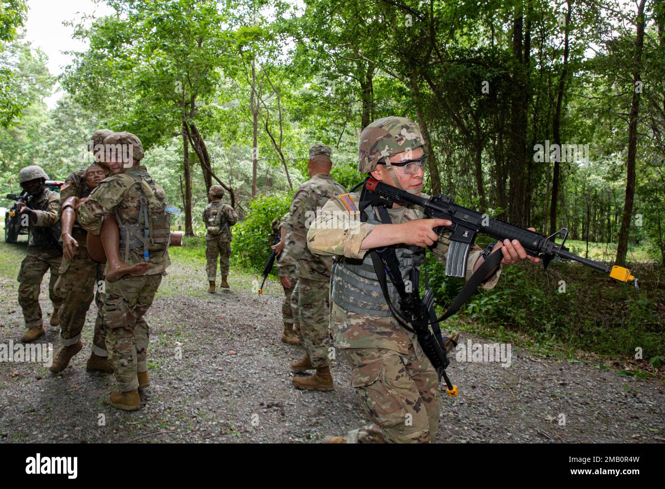 U.S. Army Advanced Individual Training Soldiers with 1st Battalion