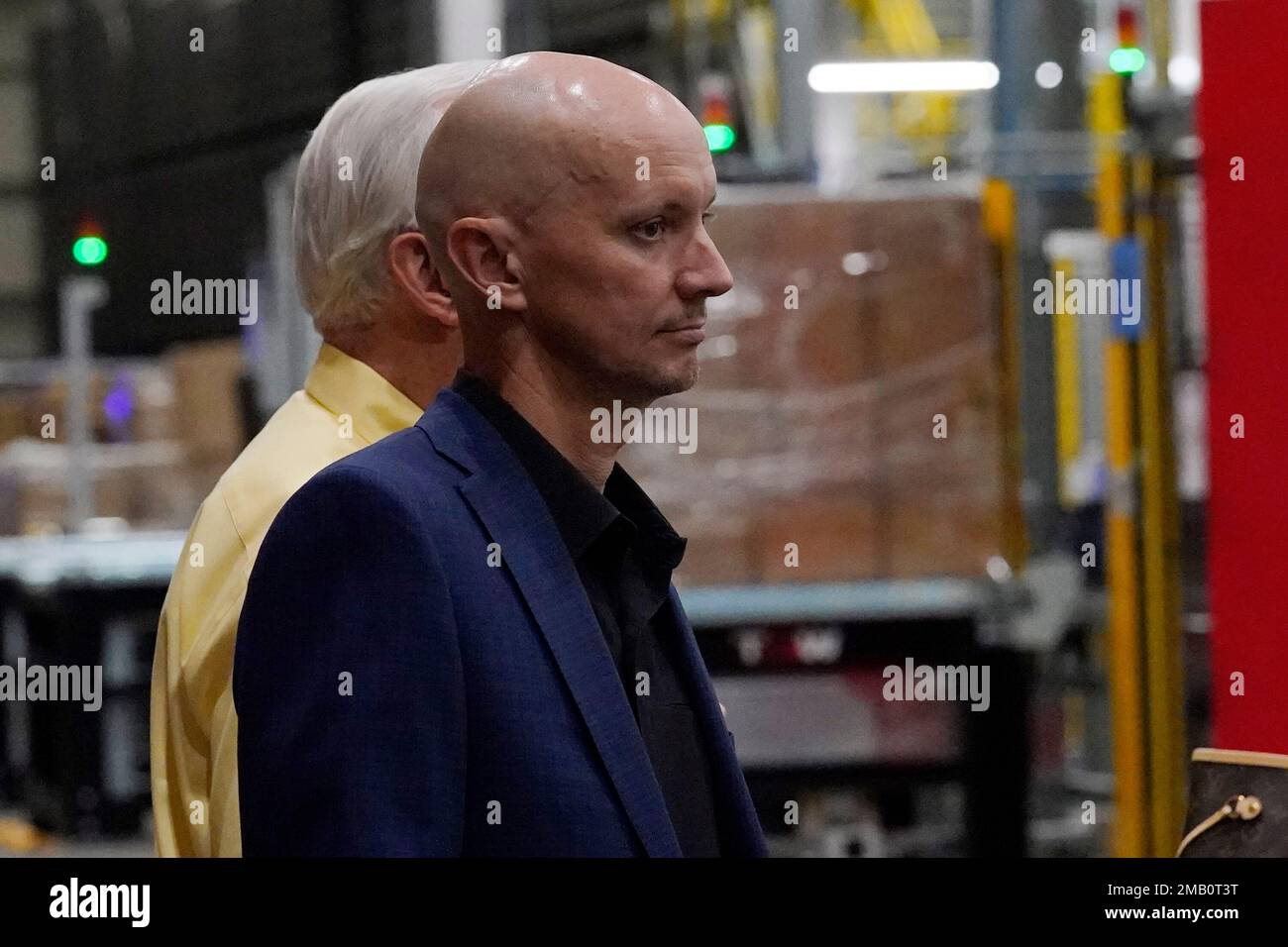 Cameron Trice, one of Jasco's Chief Executive Officers, listens during