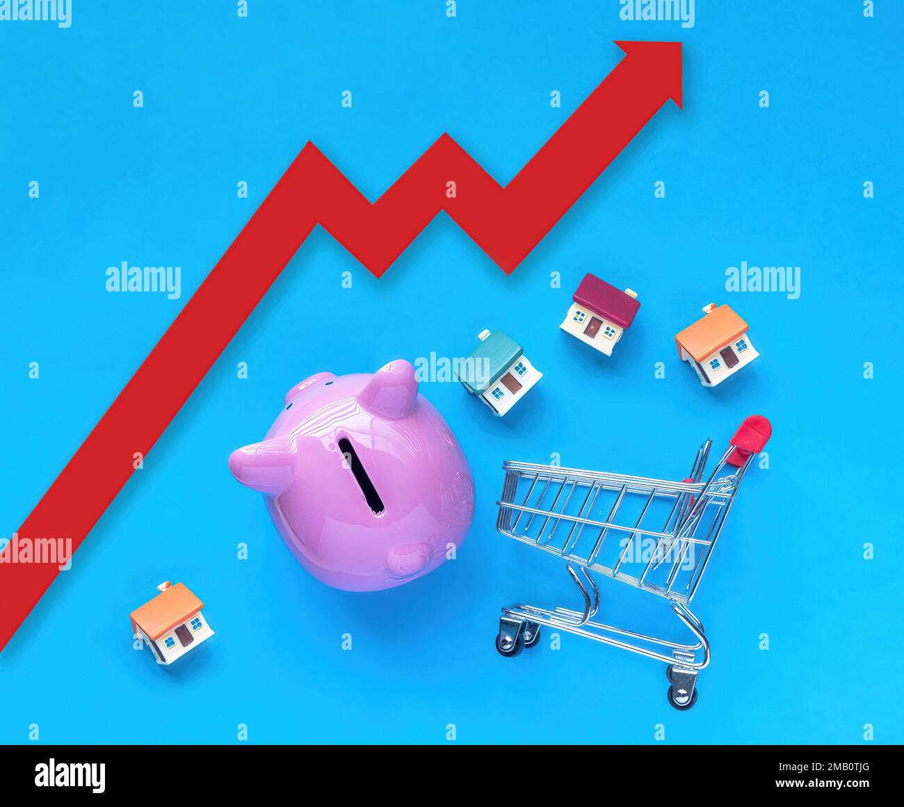 Inflation finial crisis rising cost of living concept Stock Photo Alamy